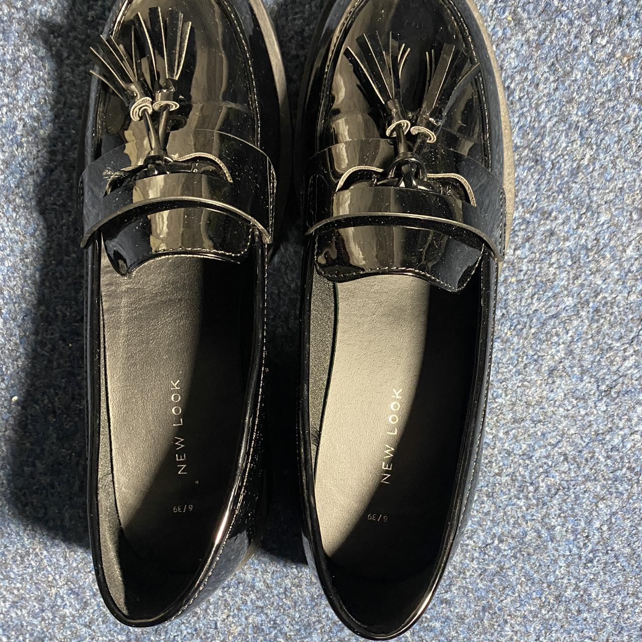 New Look Women's Black Loafers Depop