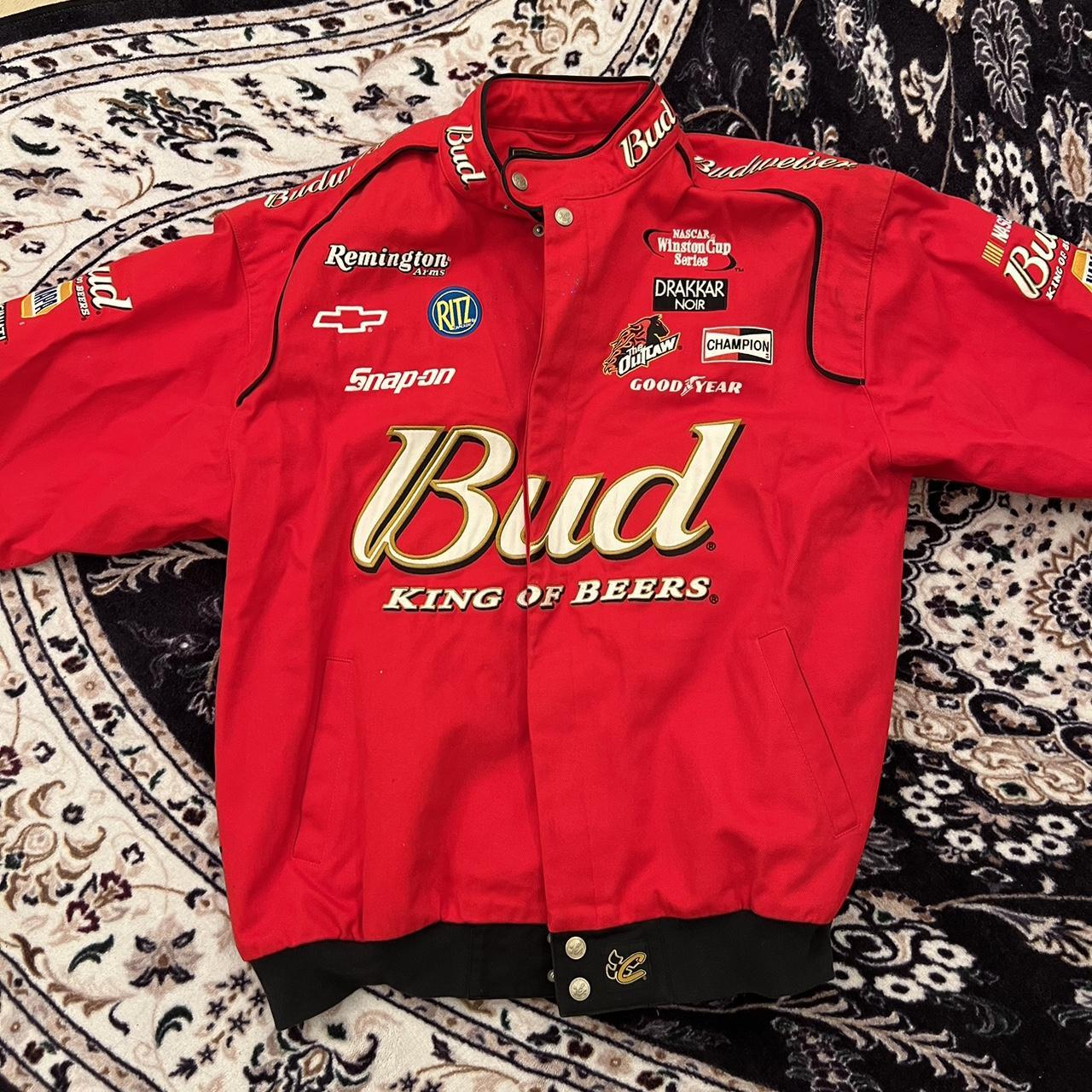 Vintage Nascar Bud Racing Jacket In Great - Depop