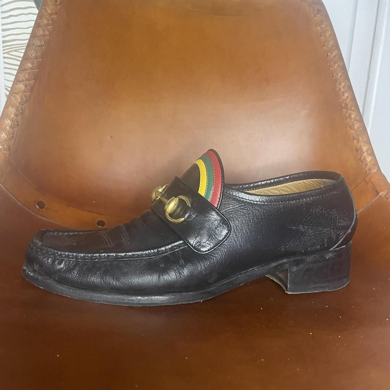 Gucci rainbow horsebit sale leather loafers