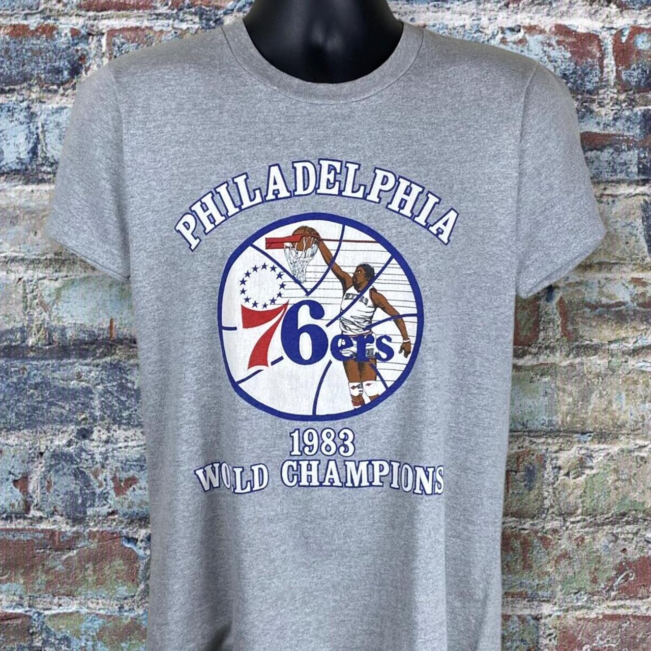 Philadelphia 76ers Vintage Shirt, NBA Basketball Team Shirt