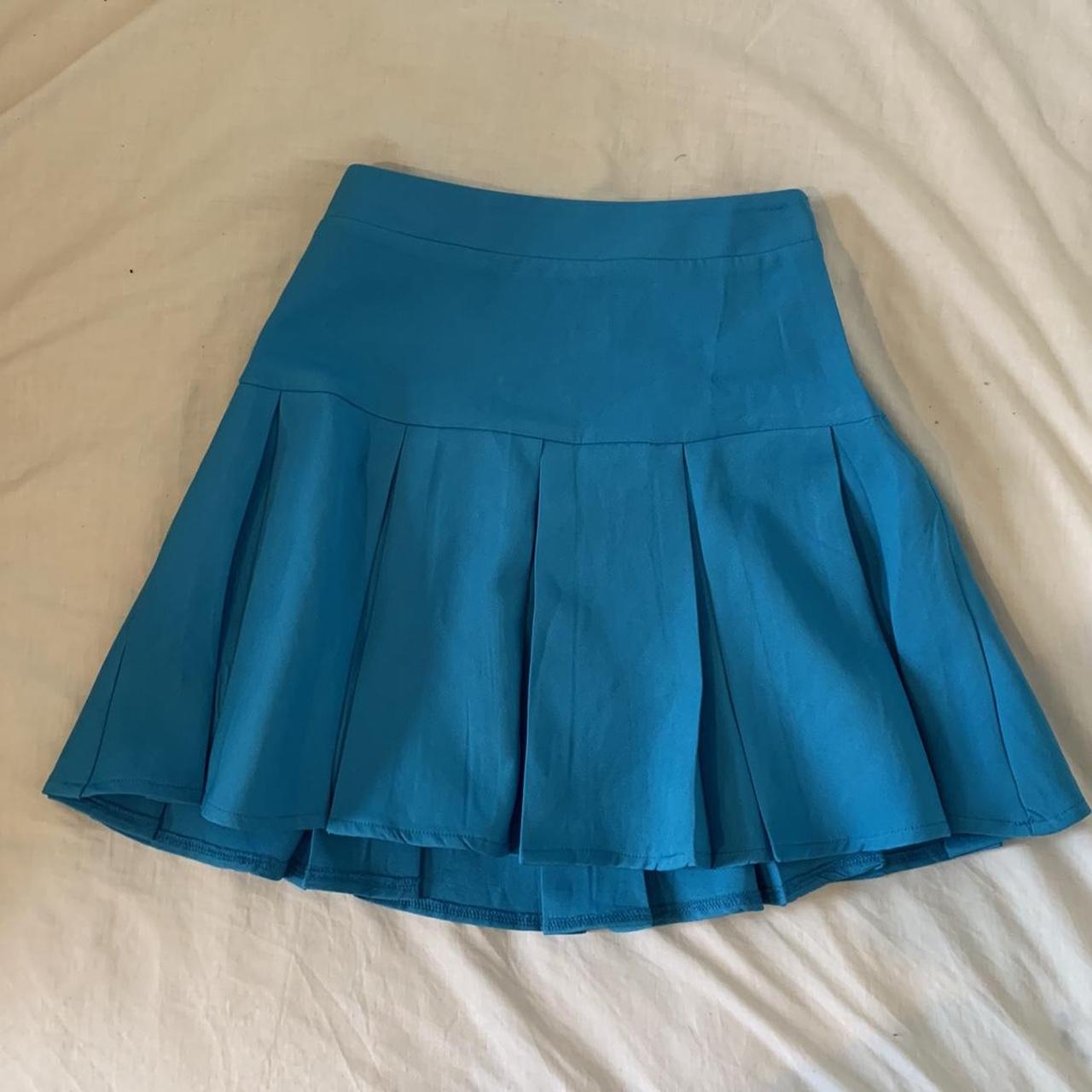 Princess Polly Women's Blue Skirt | Depop