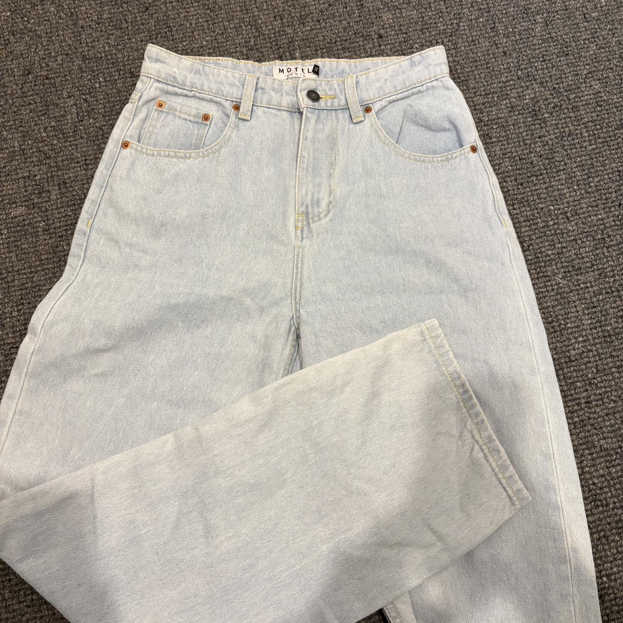 Motel rocks jeans says size xs but definitely more... | Depop