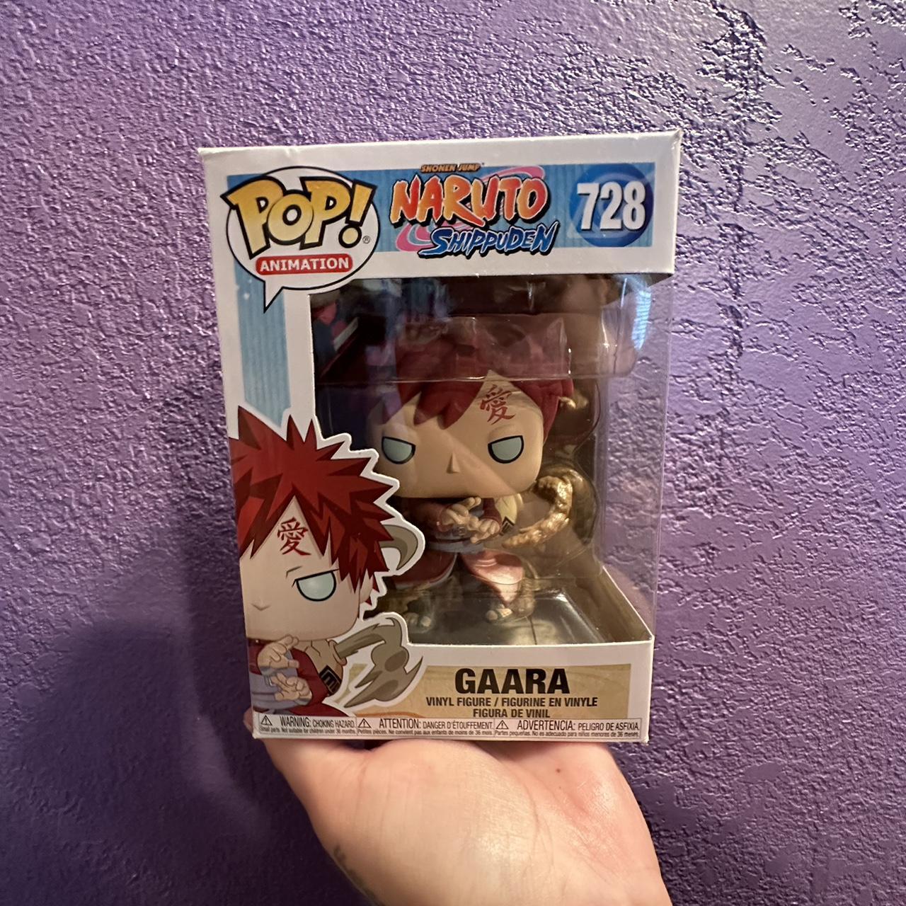 naruto shippuden gaara funko pop doll, comes with - Depop