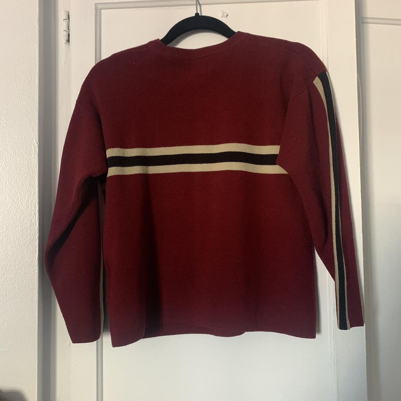 Union Bay Women's Red and Burgundy Jumper | Depop