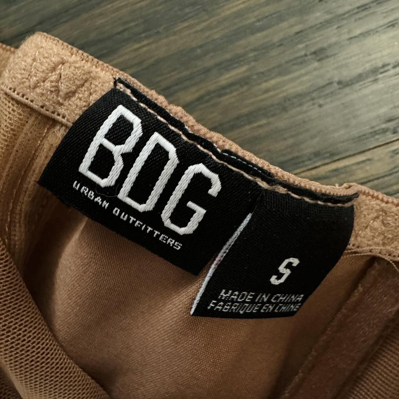 BDG brown corset with clasp back Size small - Depop