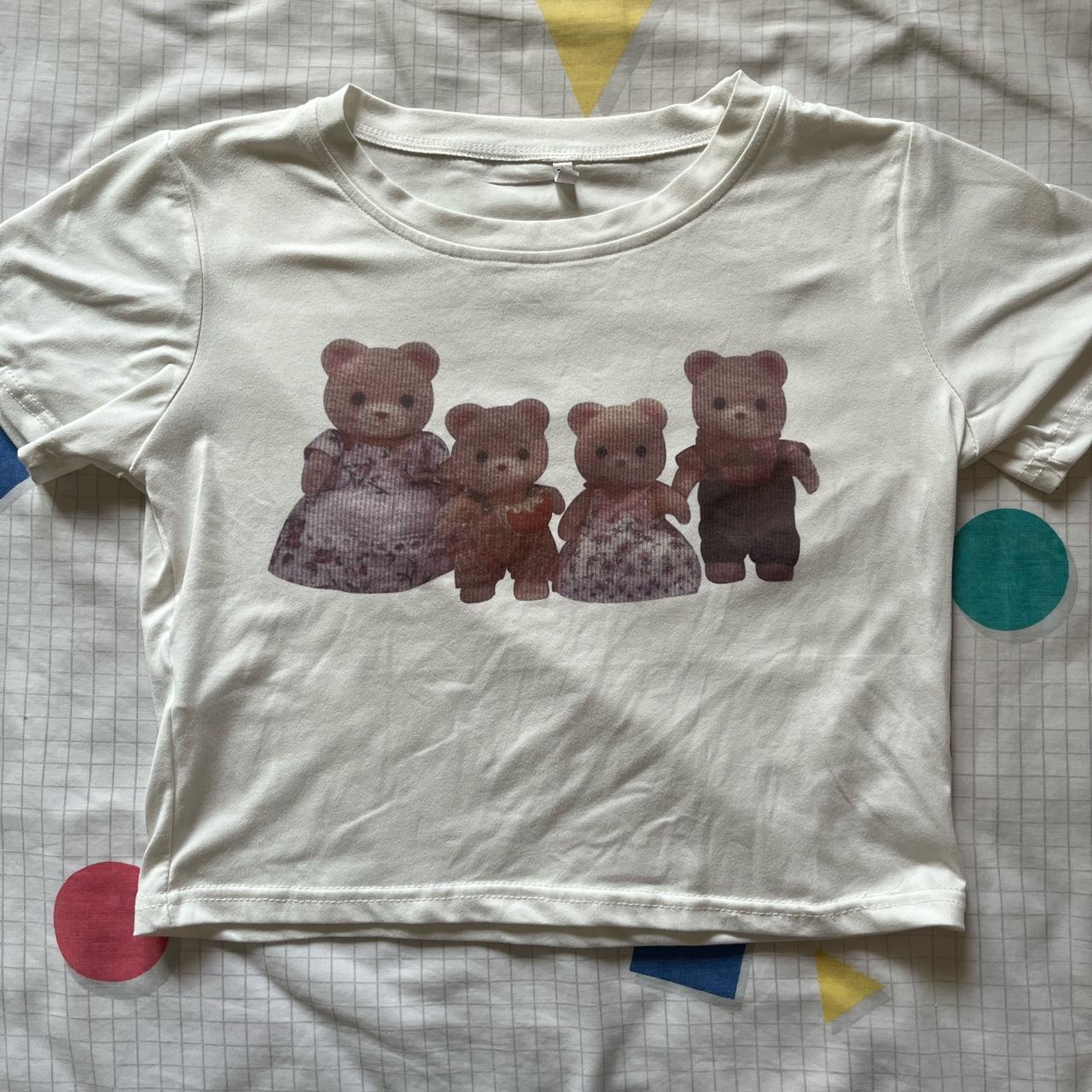 Calico Critters Tshirt stretchy material fits... - Depop