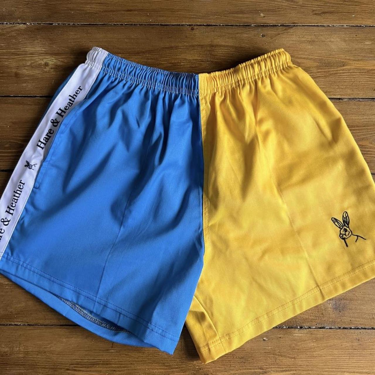 Blue and yellow rugby shorts - brand new. No returns… - Depop