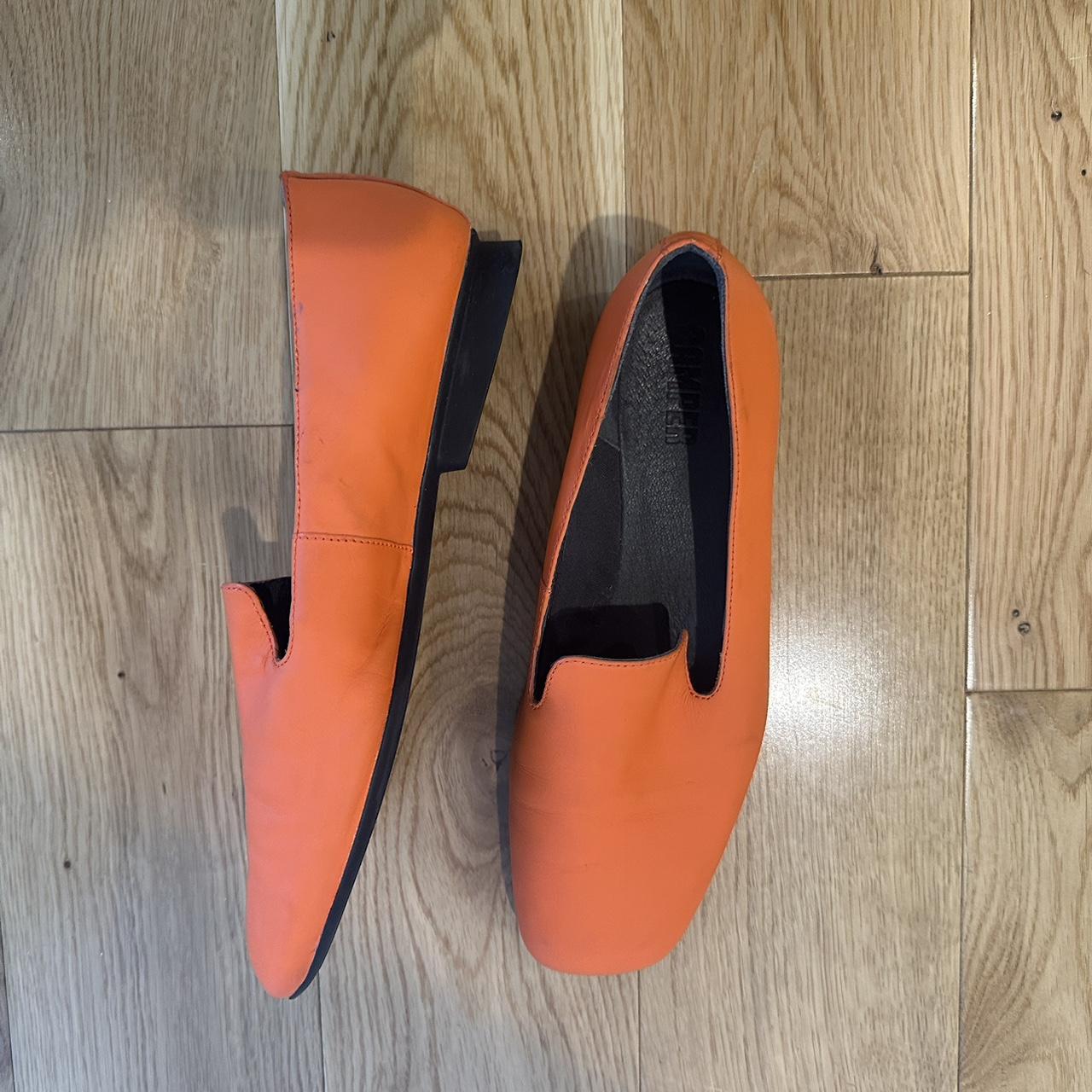 Orange Camper shoe So cute! Worn only once or... - Depop