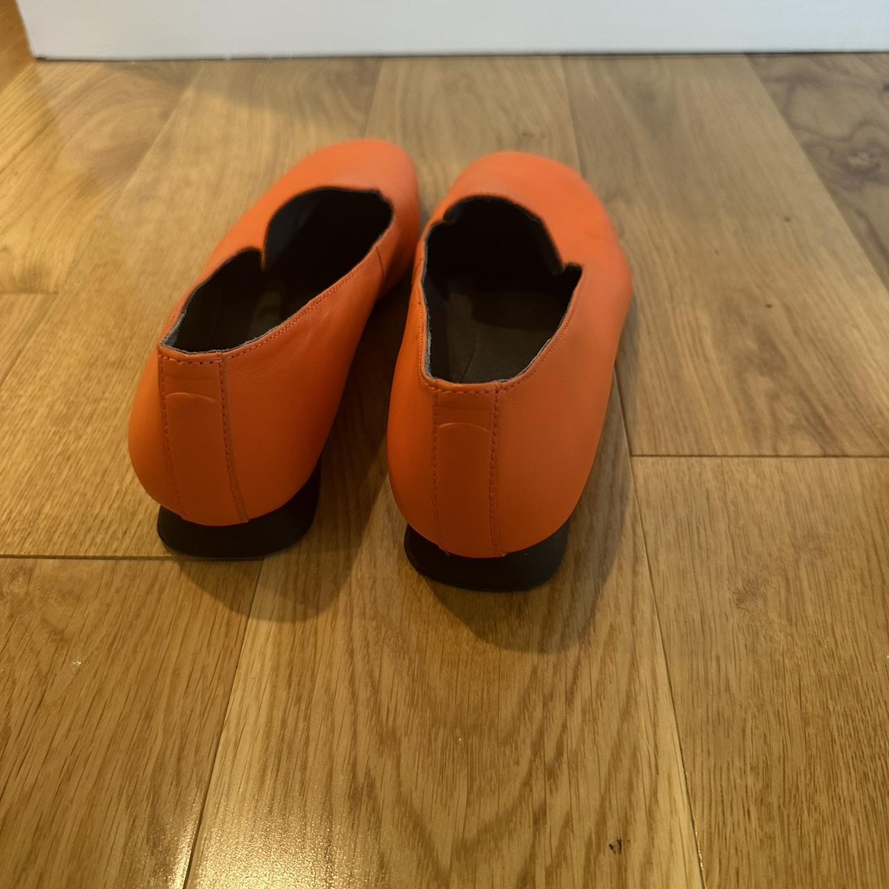camper orange shoes