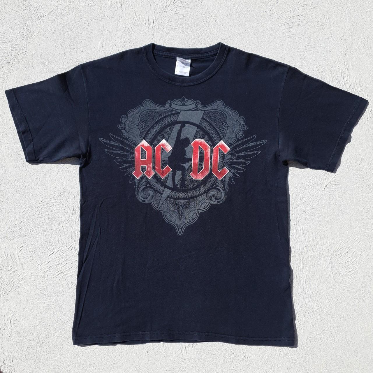 AC/DC Black Ice Tour 09/10 Tee Shirt 2009 2000s ... - Depop