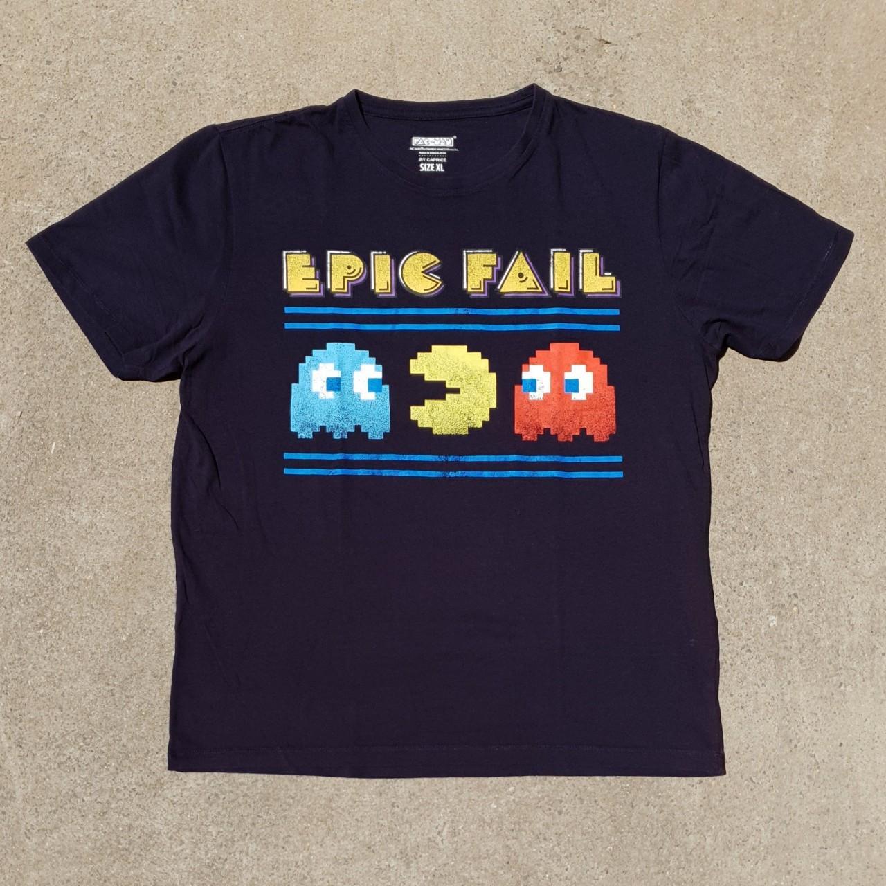 Bandai Namco Pac-Man Epic Fail Tee Shirt Brand... - Depop