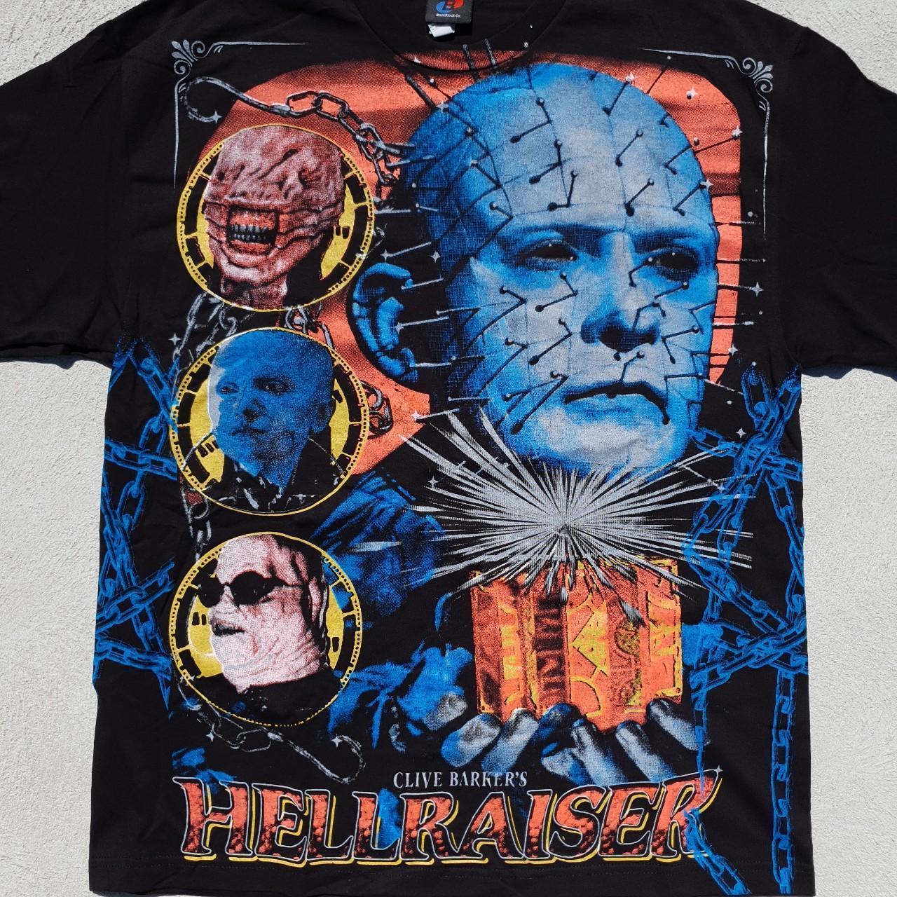 【Raucohouse】Hell hand printing over t-shirt BackStock Co Clive Barker's Hellraiser Pinhead AOP | Depop