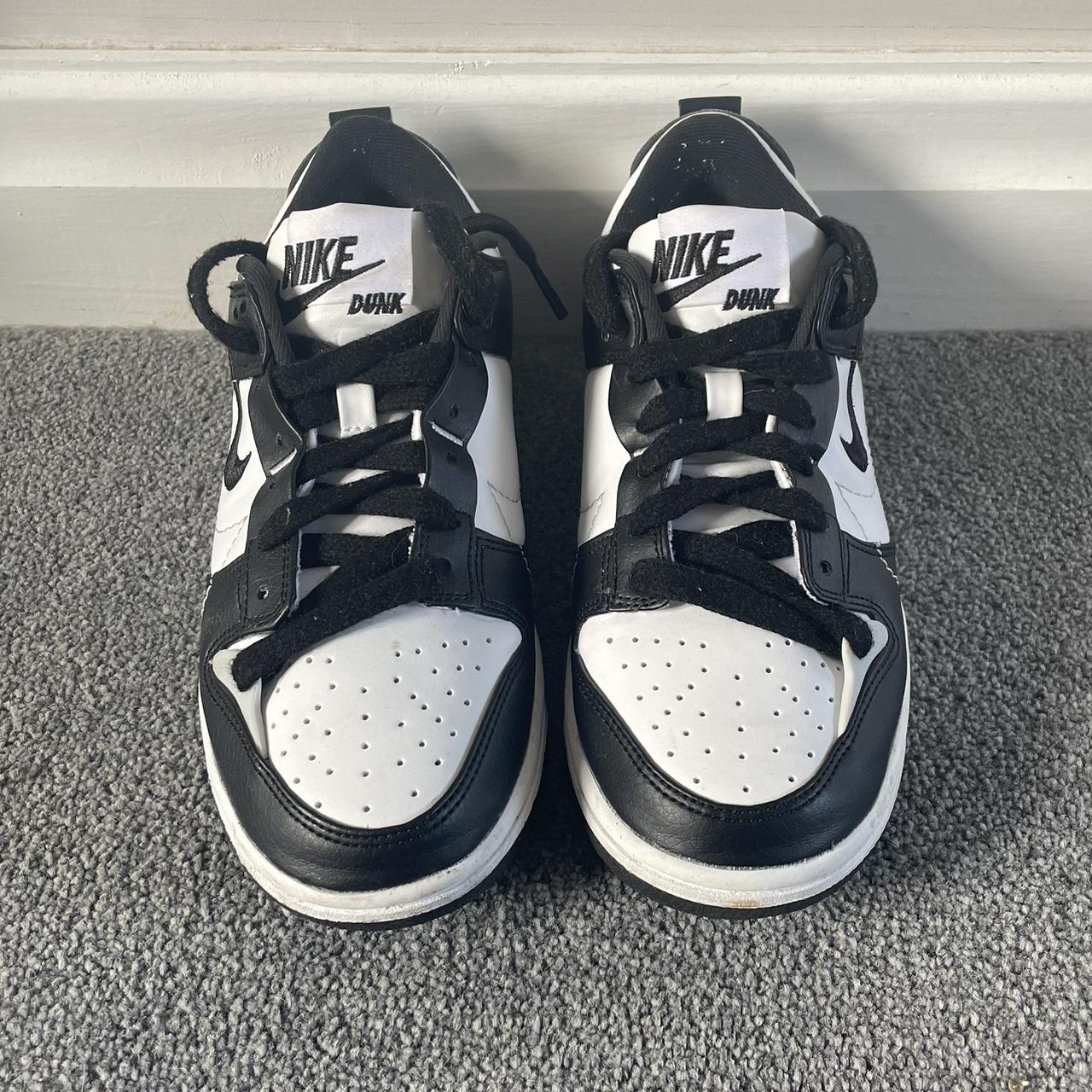 Nike panda dunk disrupts, size 5. Barely worn as... Depop