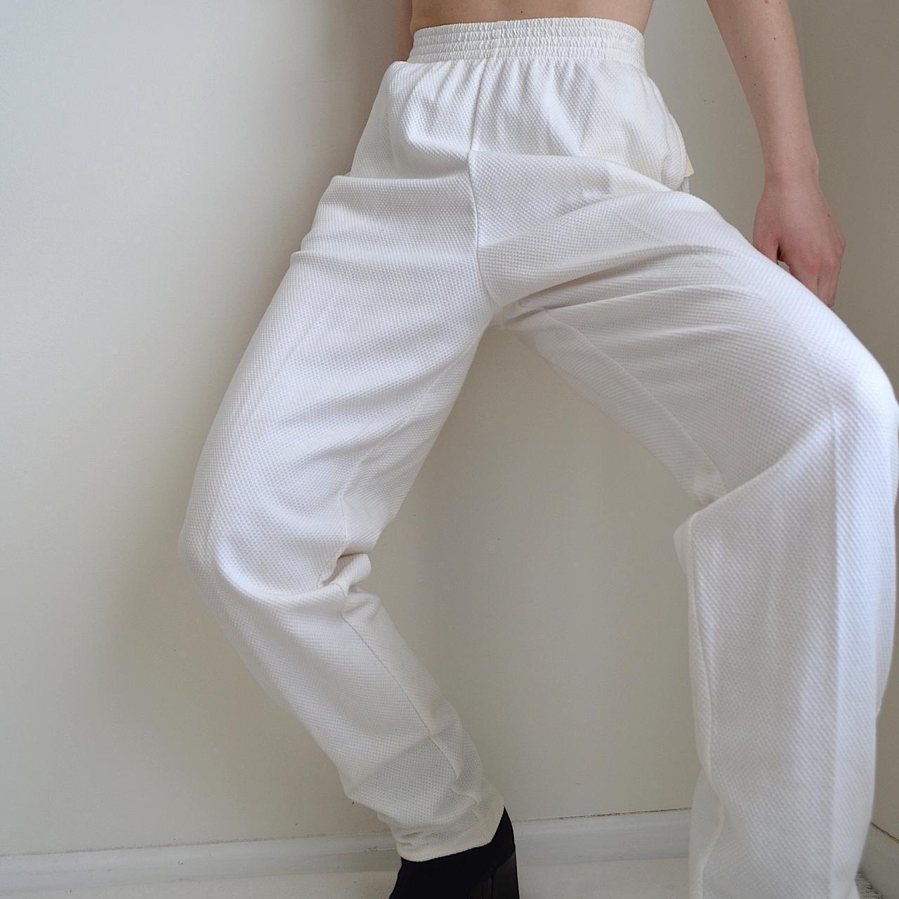 Casual Pants Adrienne Vittadini Linen Pants White 100% Cotton