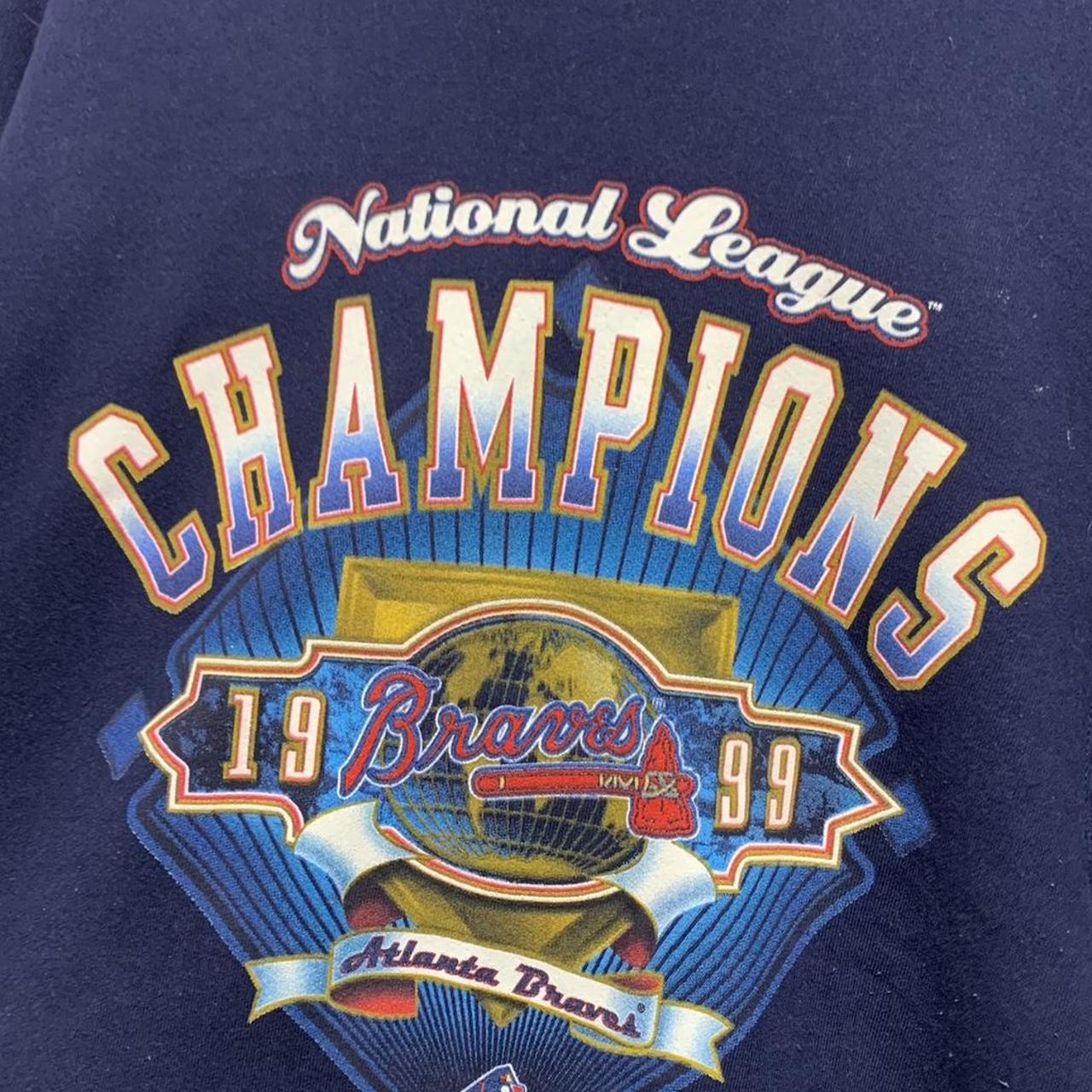 Vintage 90s Atlanta Braves Champion Sweatshirt In - Depop