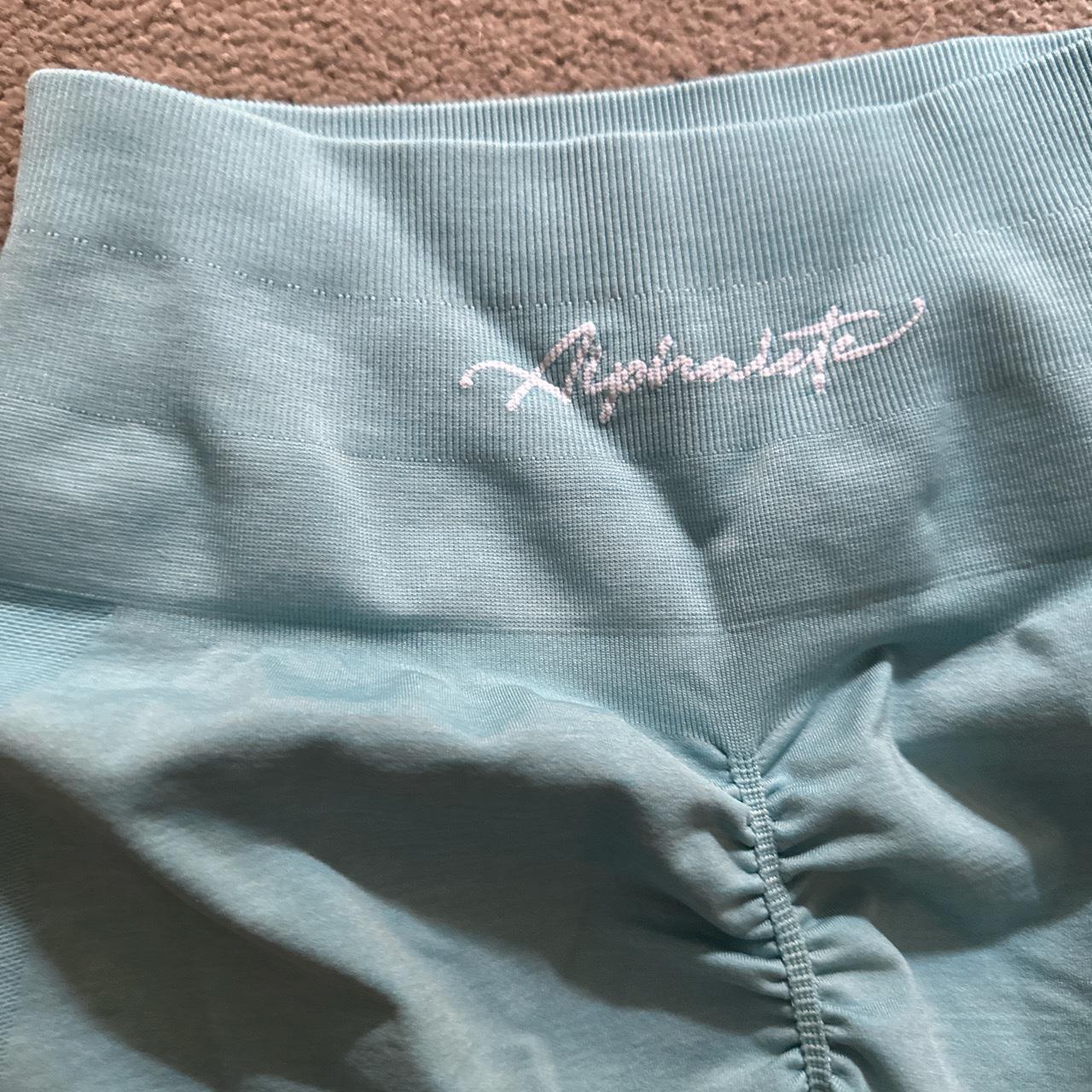 Alphalete amplify blue ombré scrunch leggings Depop