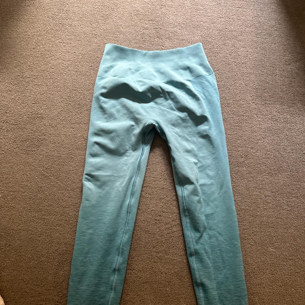 Alphalete amplify blue ombré scrunch leggings Depop
