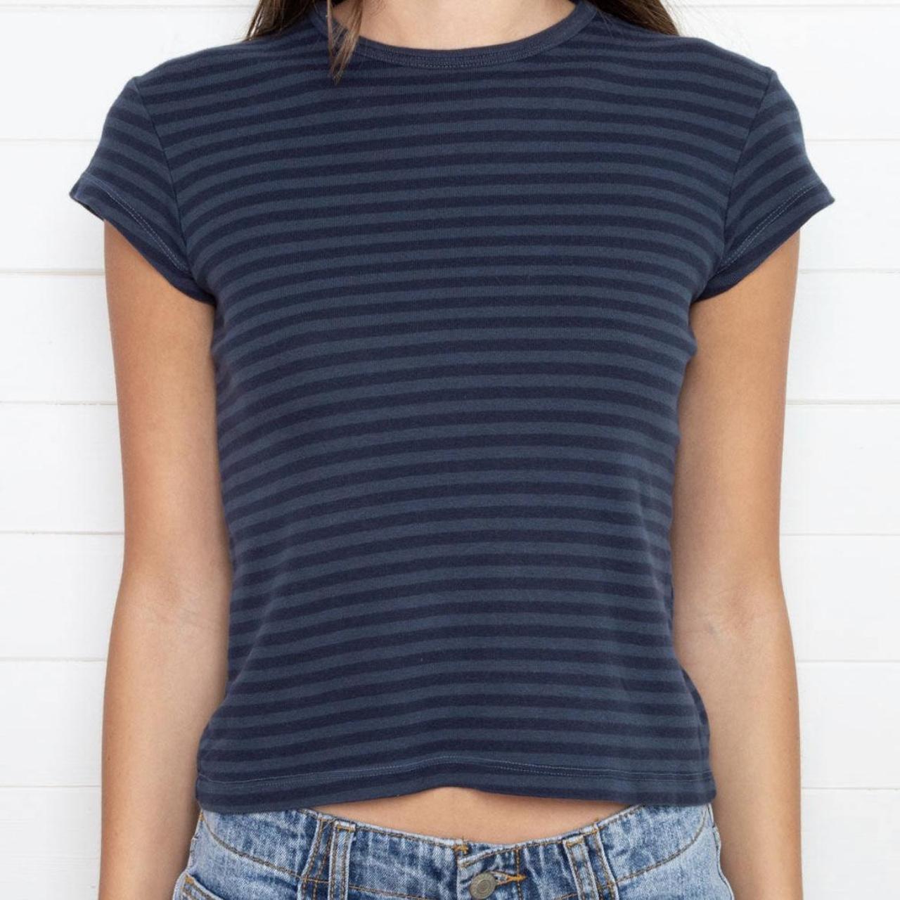 brandy melville hailie stripe top - one size - worn... - Depop