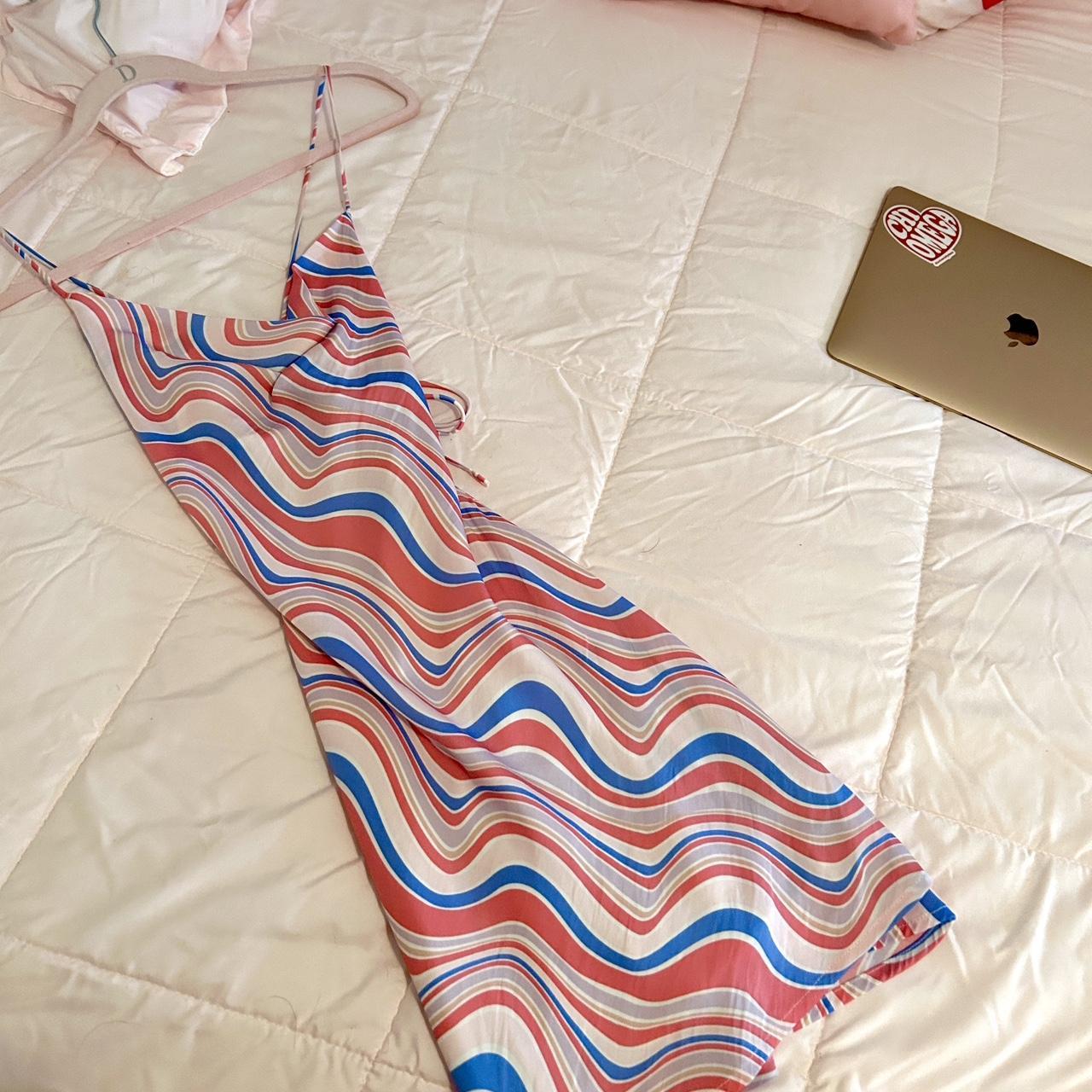 Glassons Satin Cross Back Mini Dress So Cute And Depop