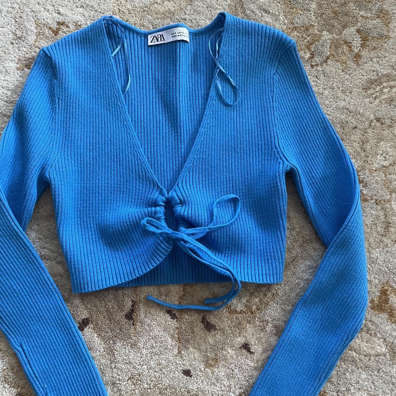 Zara sweater crop top Perfect for going out in the... Depop