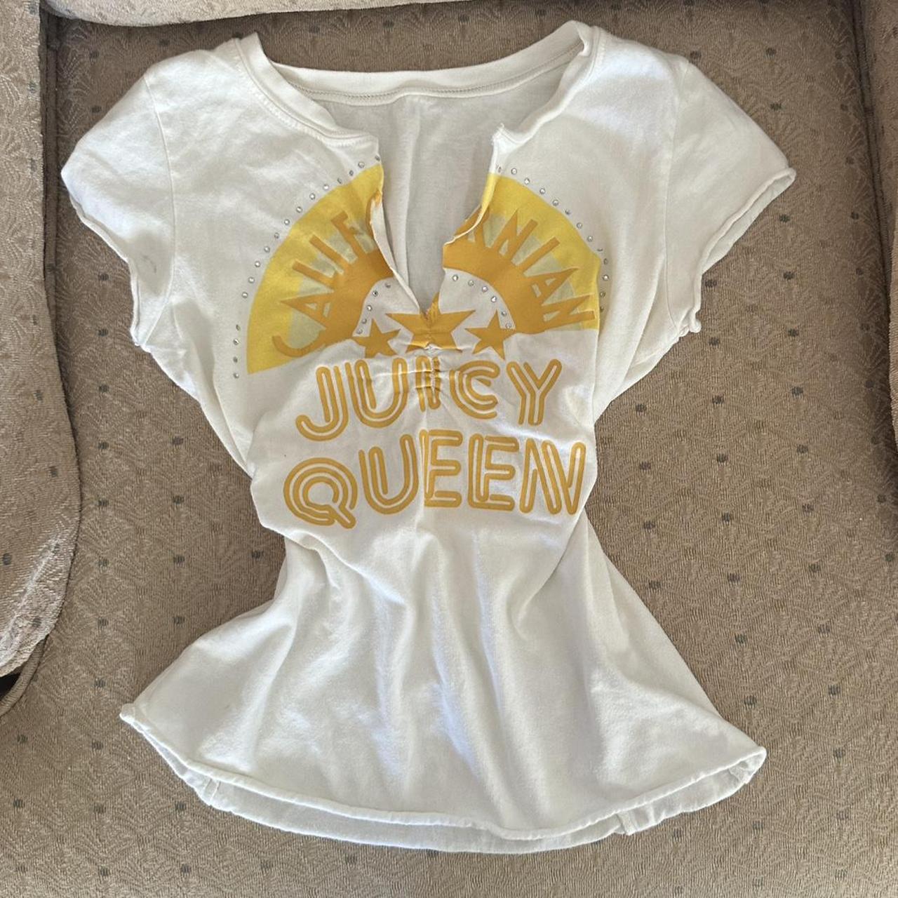 JUICY COUTURE★ラインストーンロゴ 半袖 T-shirt JC174 Juicy couture-rhinestone-tshirt - Depop
