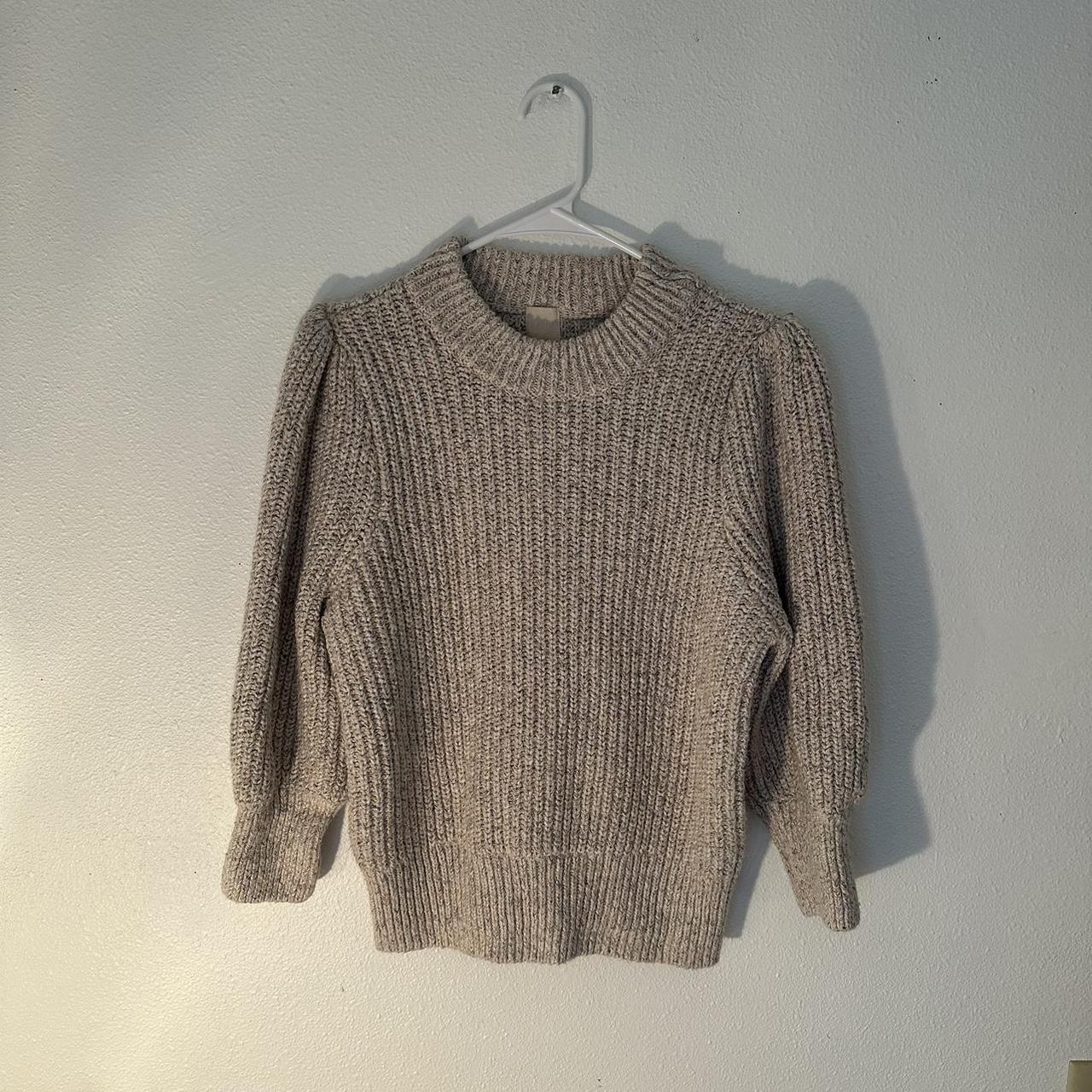 H M KNIT SWEATER perfect for fall thick knit Depop