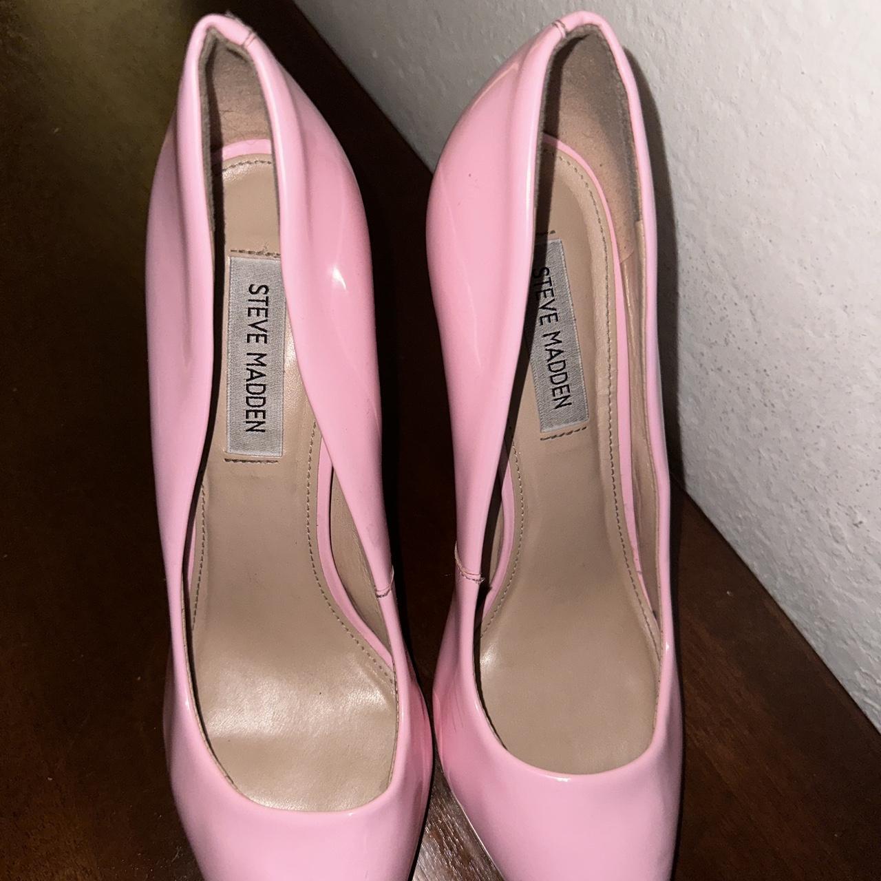 steve madden pink bow heels
