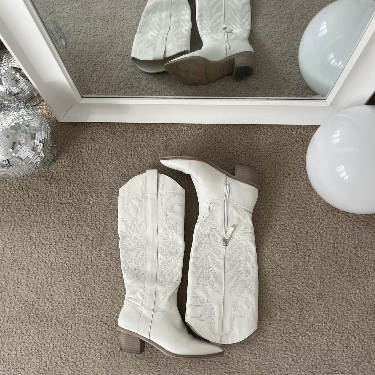 dolce vita white boots