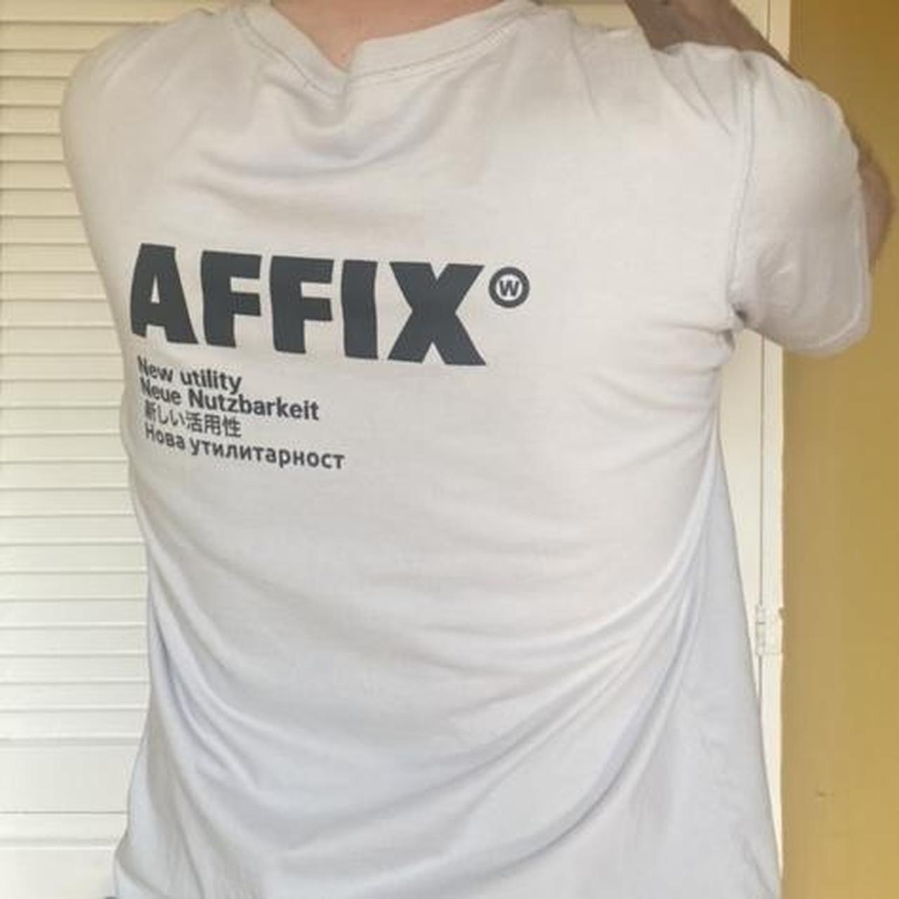 Affix Men's Grey and Black T-shirt (4)
