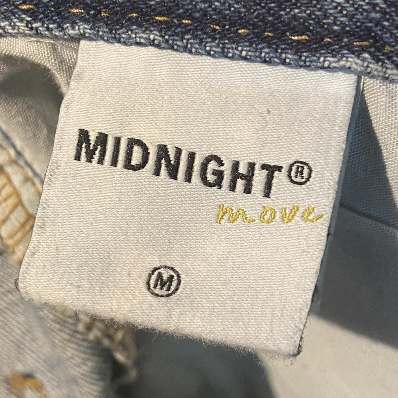 ●MIDNIGHT MOVE● unisex heart denim pants blue s26 ○MIDNIGHT MOVE○ unisex heart denim pants blue s26