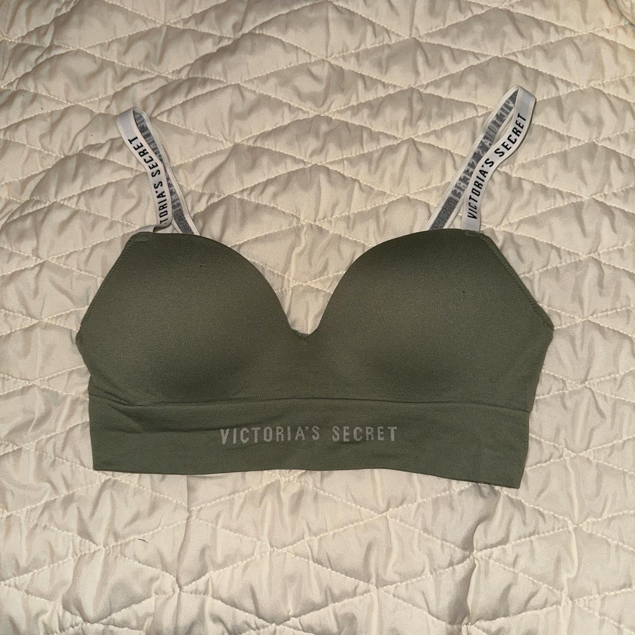 Victorias Secret So Obsessed Wireless Push Up Bra, Padded, Plunge Neckline,  Smoothing, Bras For Women, Green