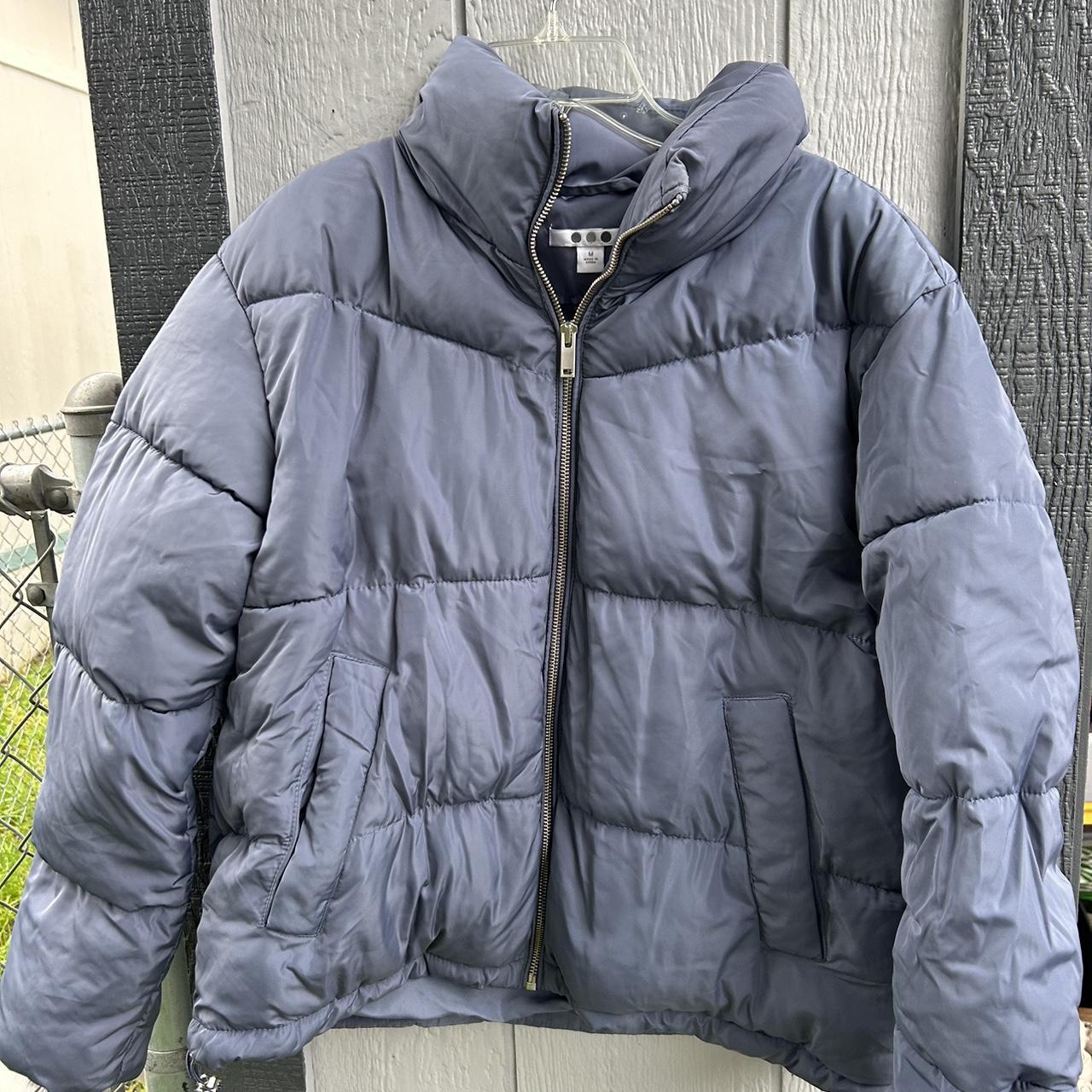 Medium blue/gray/purple puffer from Costco. Only... - Depop