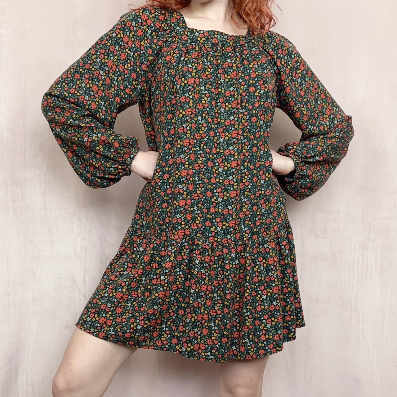 Cat & Jack Women's Green and Red Dress Depop