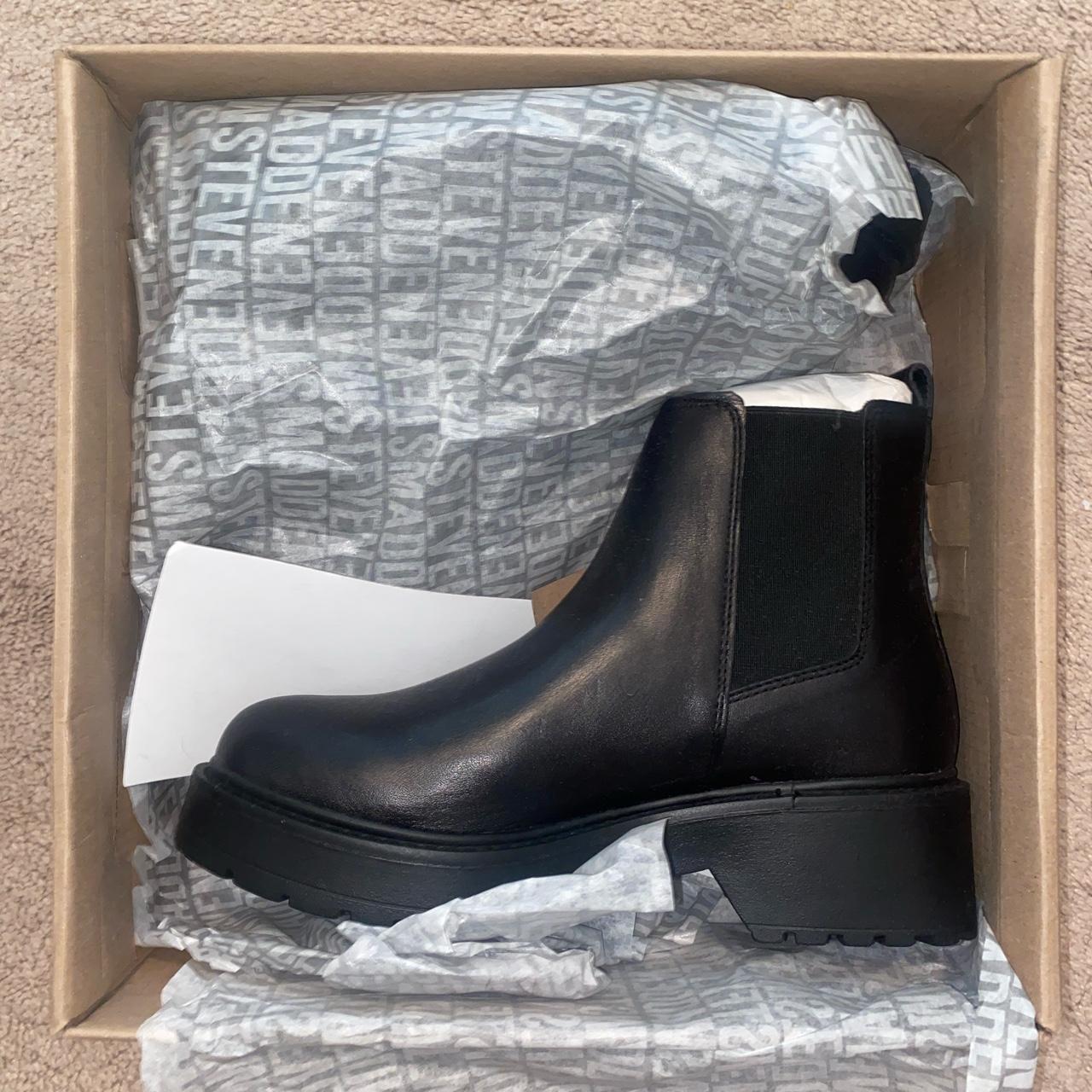 Leather Boots Steve Madden Tyclone Black Leather Steve Madden