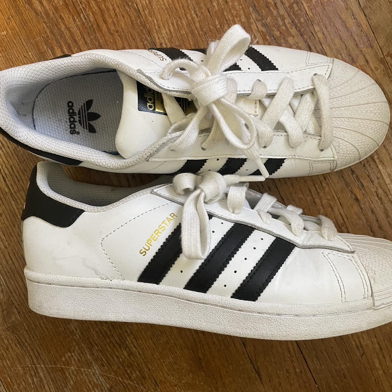 Adidas Originals Black and White Trainers | Depop