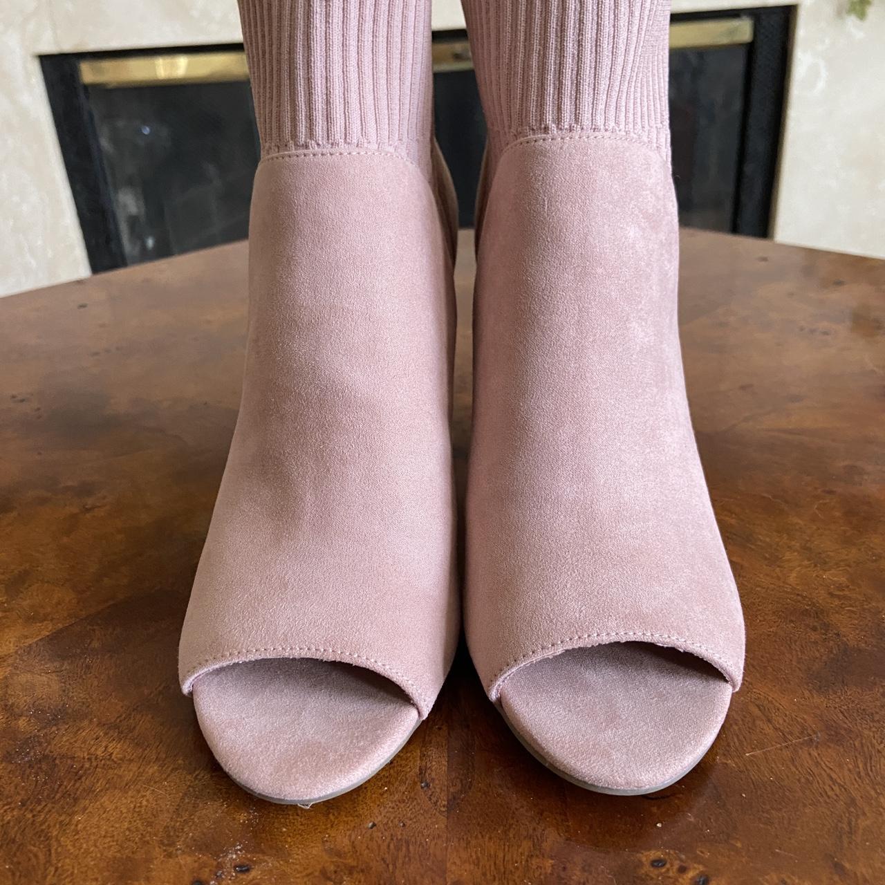 dusty pink booties