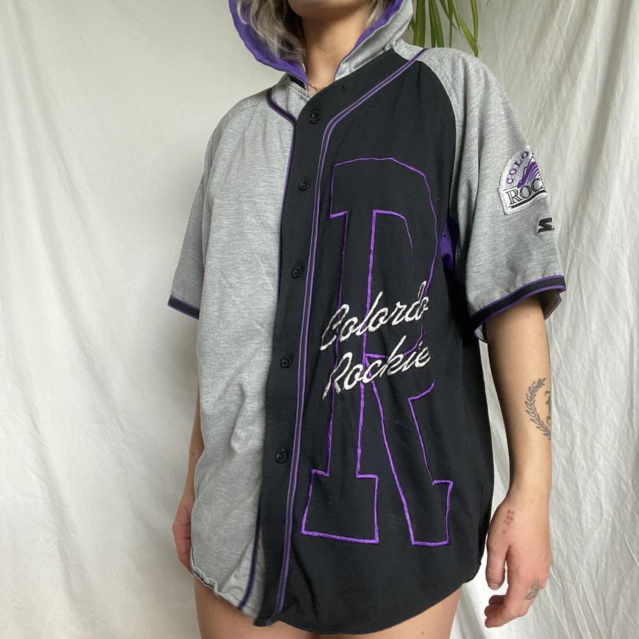 Women's Small Colorado Rockies Jersey has no holes - Depop