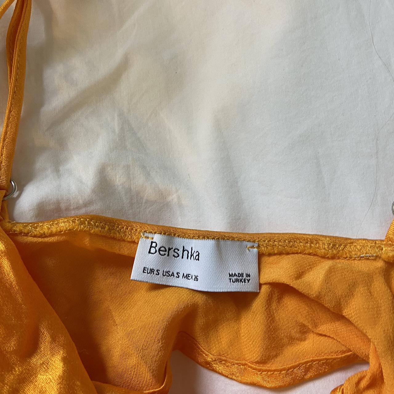 crop top orange bershka