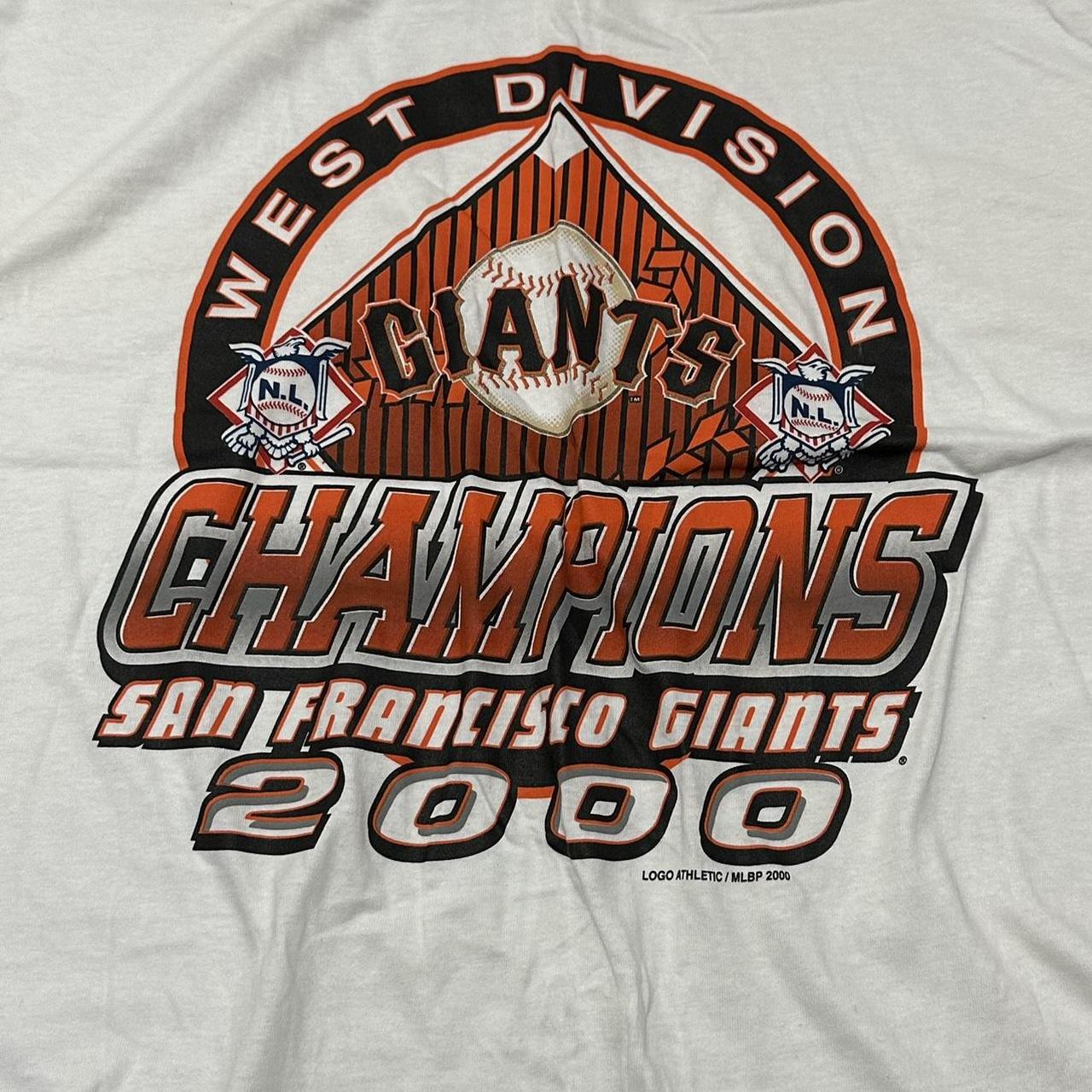 Y2K New York Giants baseball tee M Please Look at - Depop