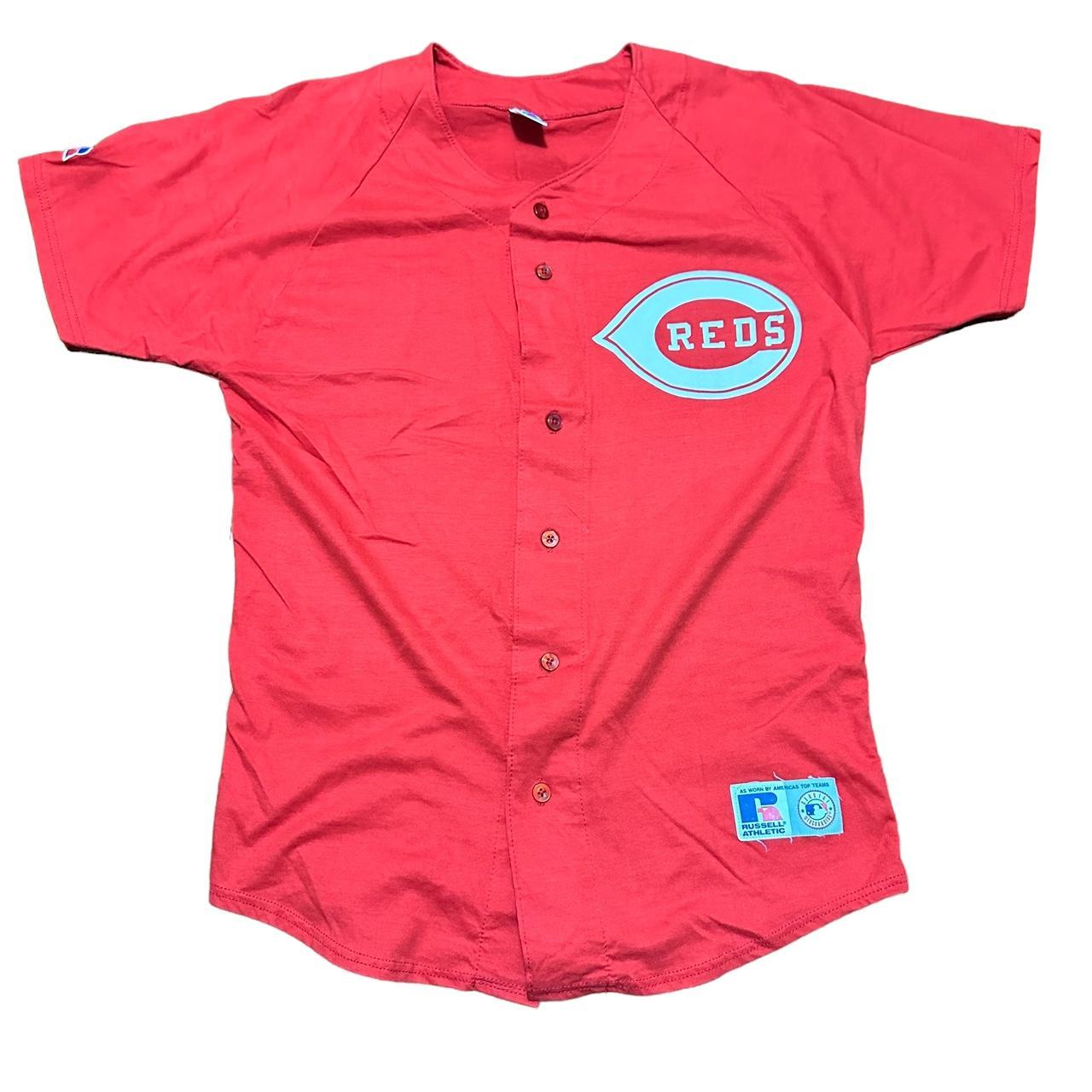 Cincinnati Reds Vintage VTG 90's Russell Athletics - Depop