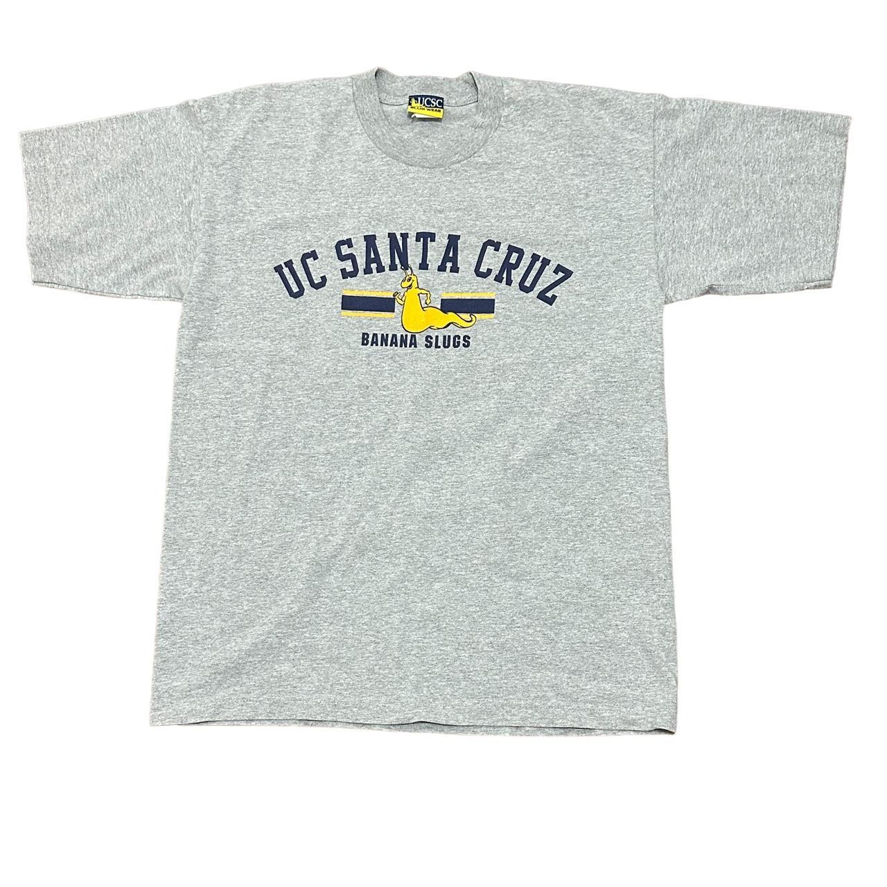 Vintage 90s UC Santa Cruz Banana Slugs T Shirt Pulp Depop