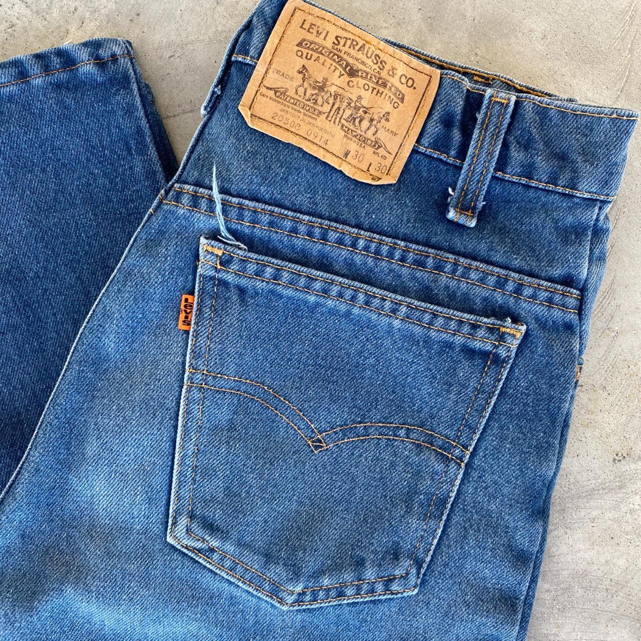 Vintage 90s Levis Orange Tab Denim Jeans 30x30... - Depop