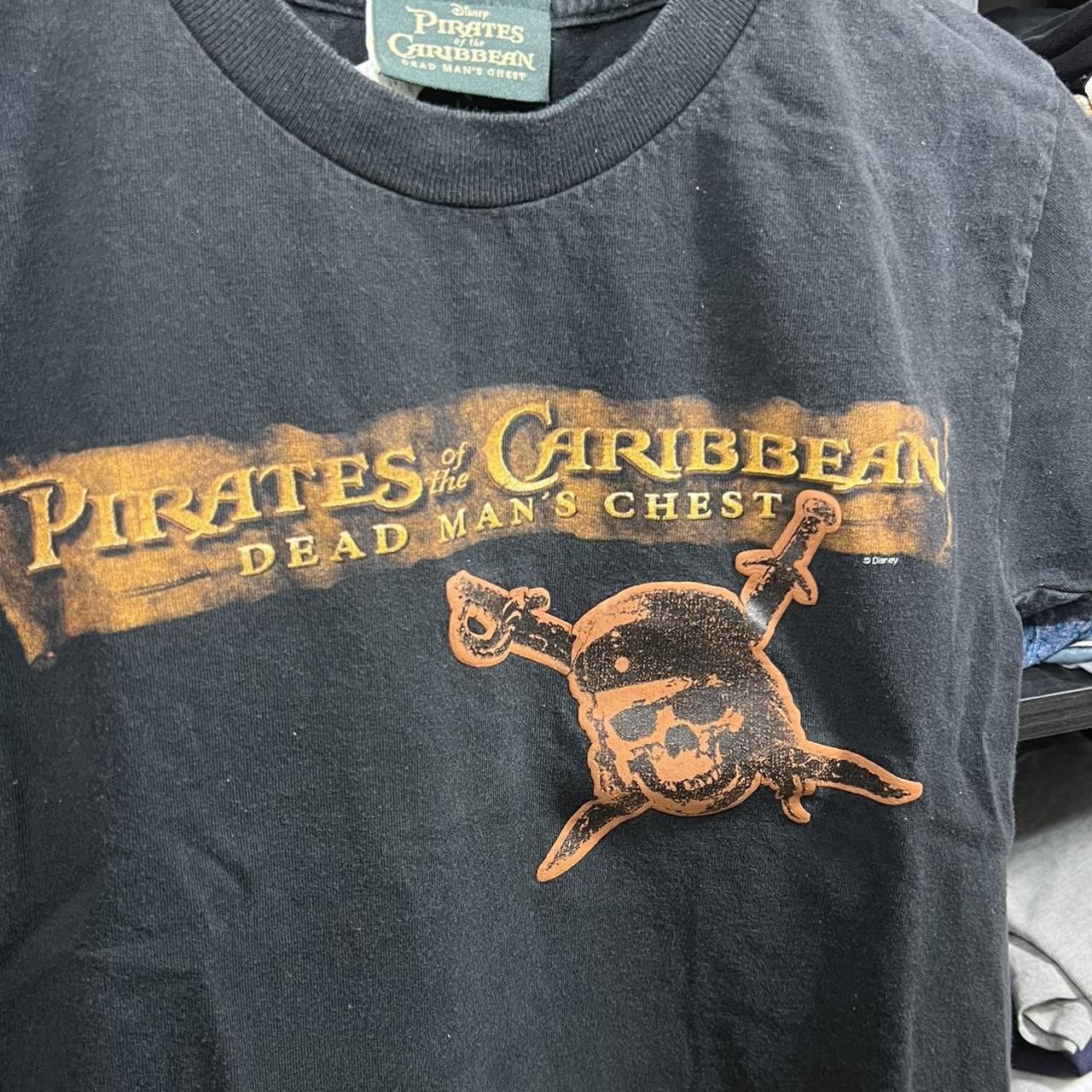 Vintage Pirates of the Caribbean Movie Promo T Shirt - Depop