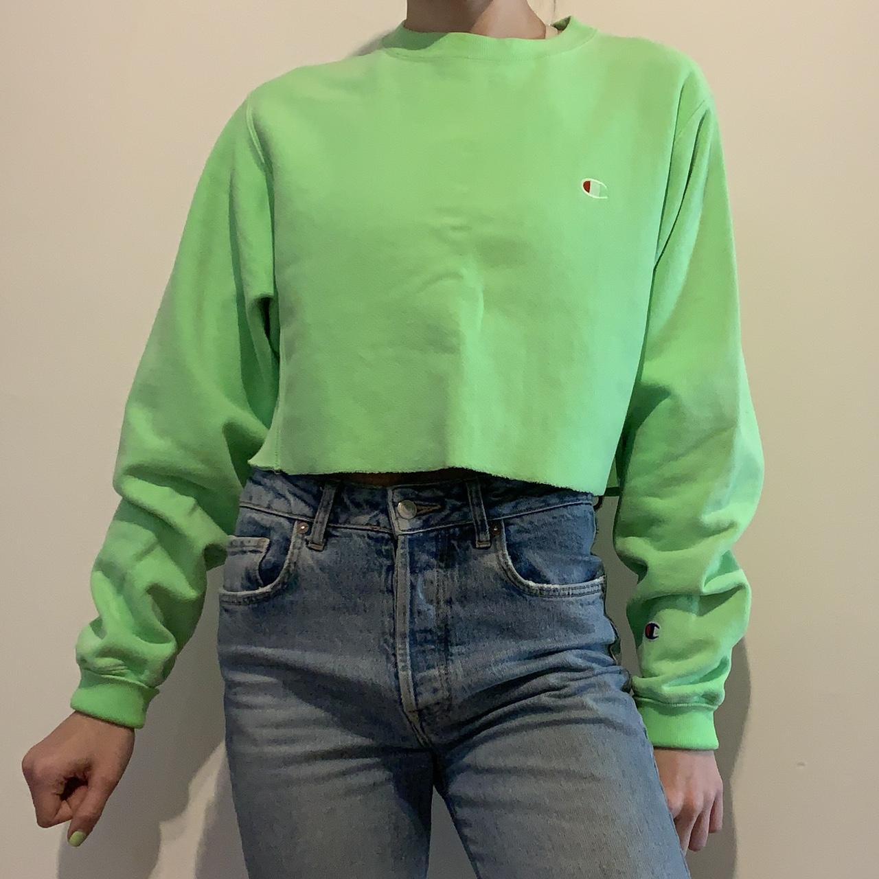 Champion orders neon green sweatshirt