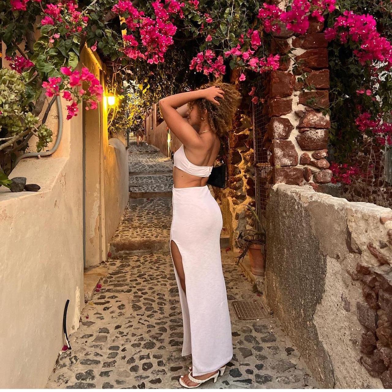 Fashion Nova bali babe double lined maxi dress