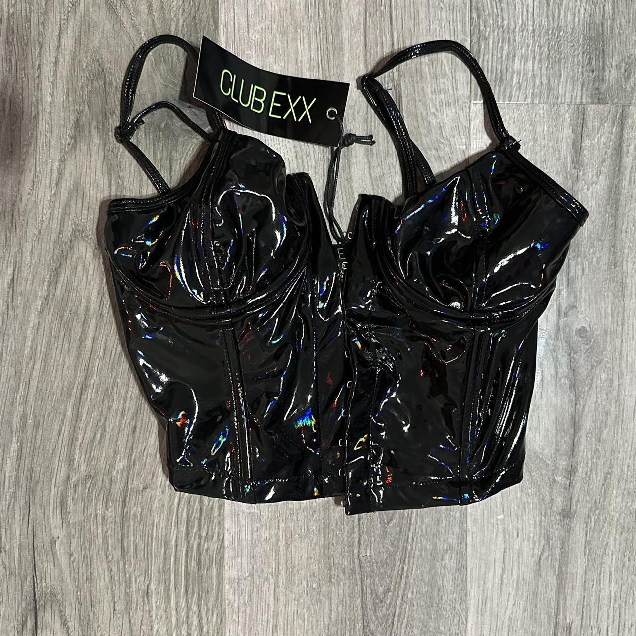dollskill club exx vinyl bustier Super flattering... Depop