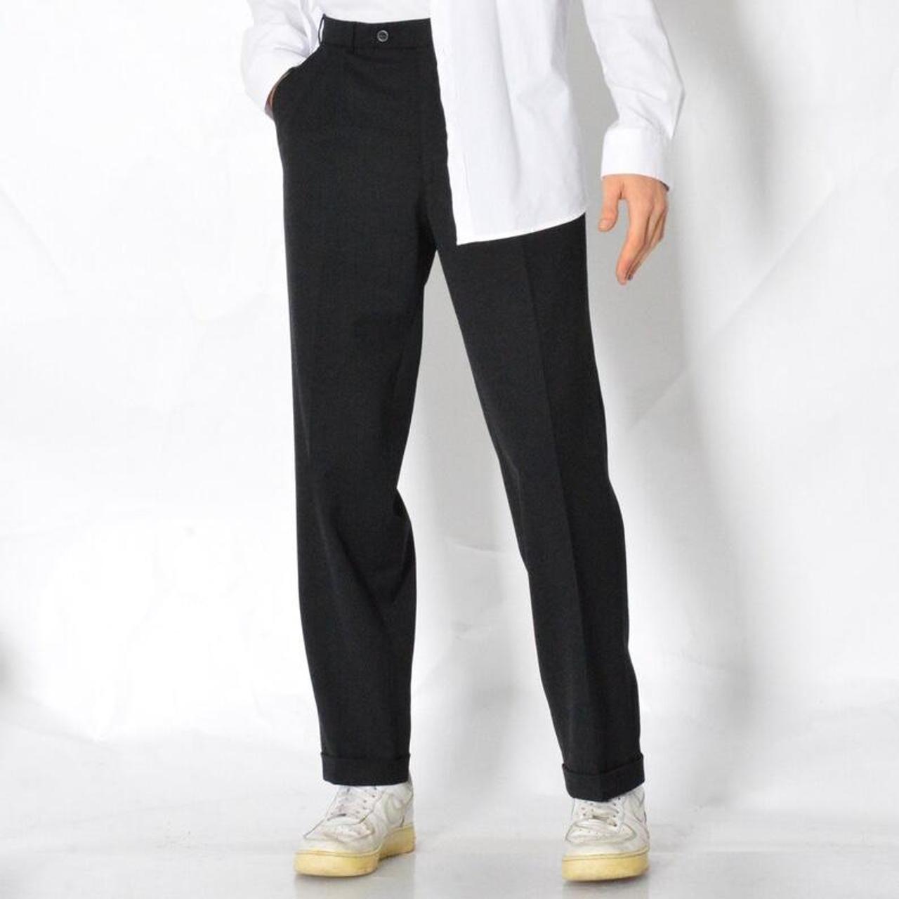 Men's Black Trousers Depop