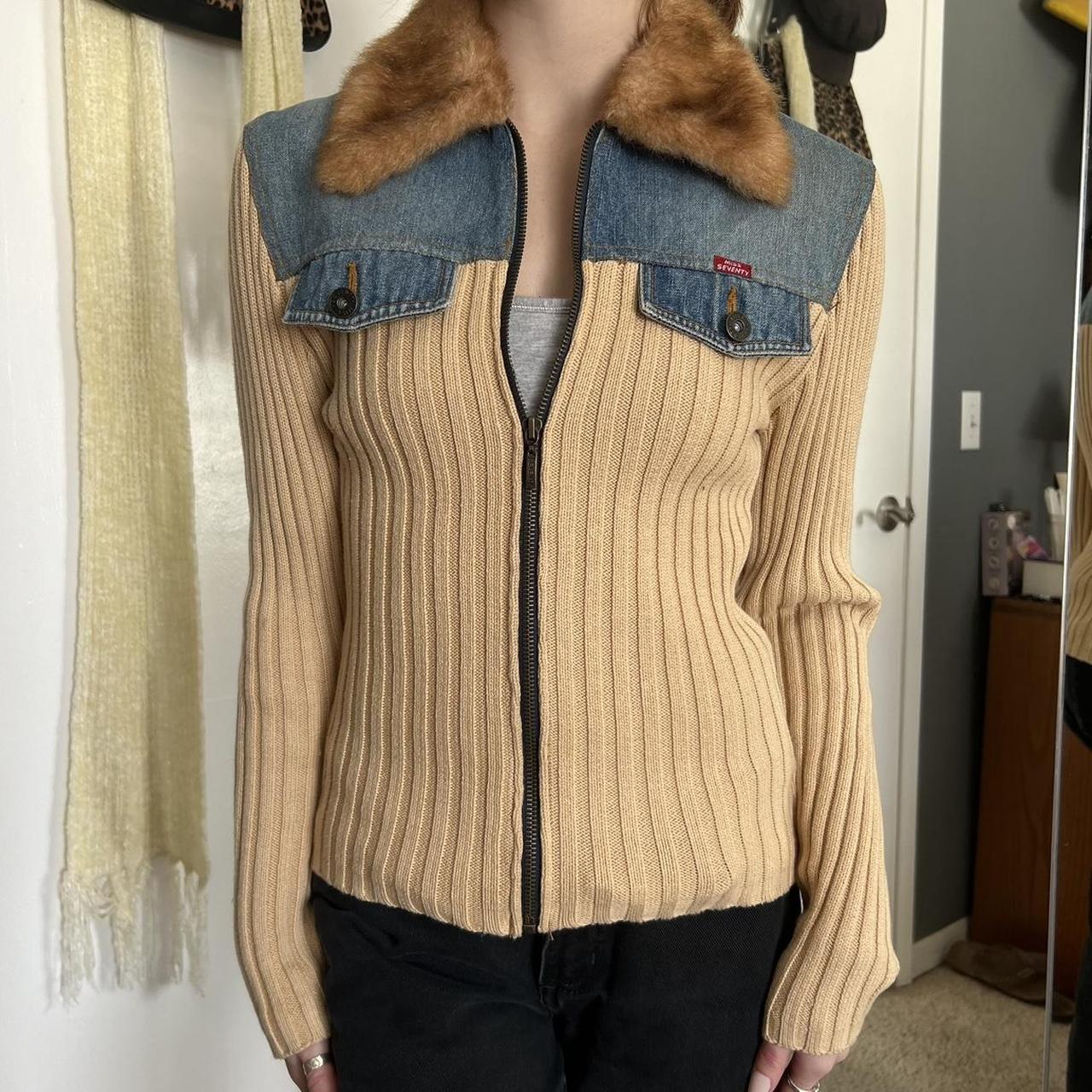 RARE Miss Seventy Jacket Fur Lined, Zipper | Depop