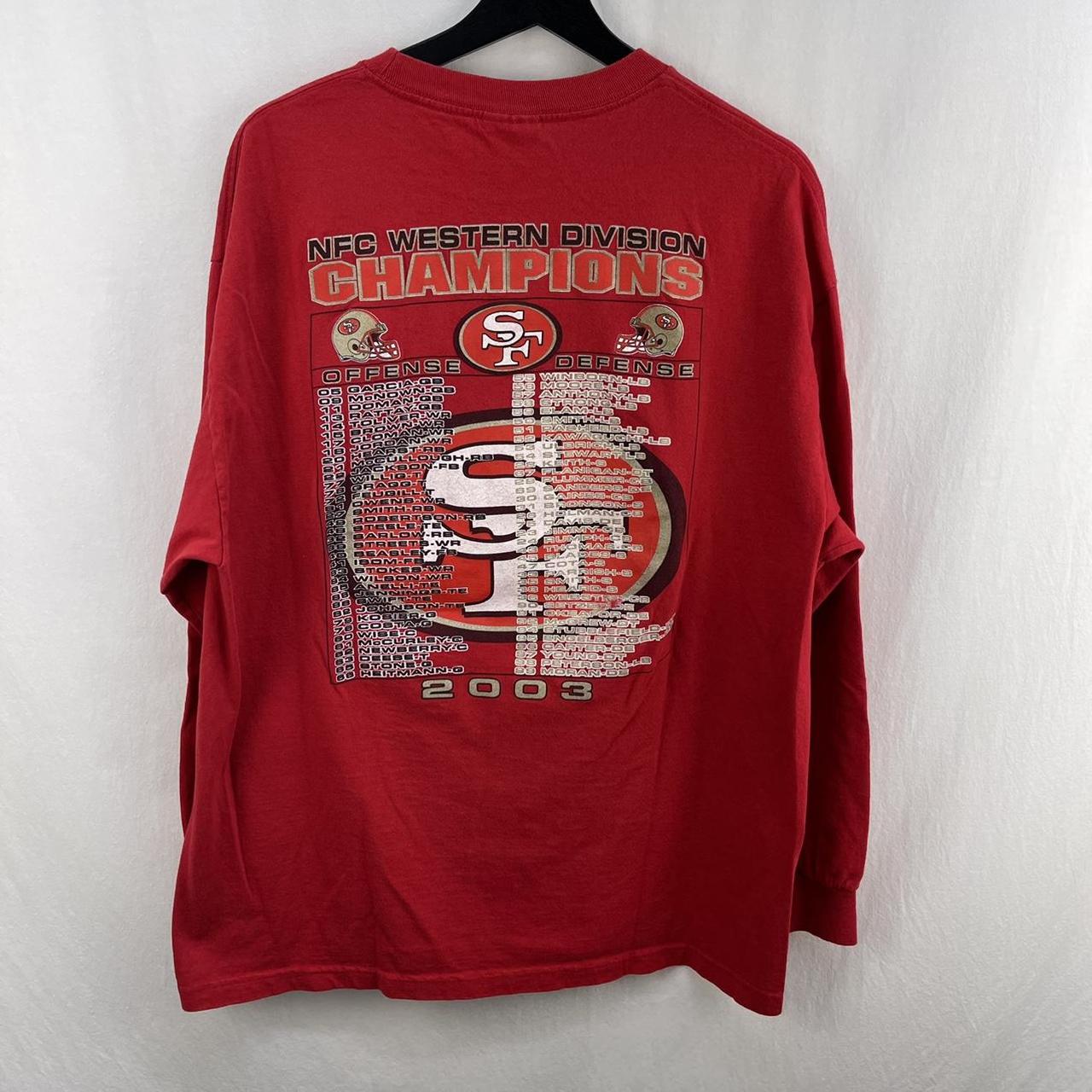 Y2K Nike San Francisco 49ers NFL T-shirt Size XL - Depop