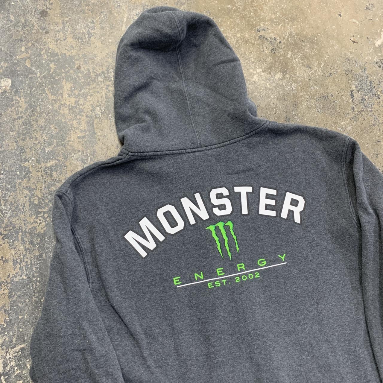 Vintage Y K Monster Energy Zip Up Motocross Mall Depop